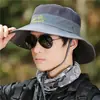 Sombrero de ala ancha para hombre con protección solar, Sombrero de Montañismo, Senderismo, Pesca, Sombrero de Vaquero, Sombrero de Pescador Transpirable de Verano para Exteriores