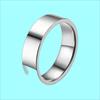 Anillo Casual Liso de Acero Inoxidable de 4 mm 6 mm 8 mm Moda Europea y Americana Lujo Accesible Nicho Anillo de Pareja Joyería Transfronteriza