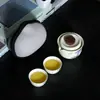Conjunto de Chá de Viagem Bege Forno Ru, Conjunto de Chá Portátil para Exterior, Conjunto de Chá Kung Fu para Carro com Logo