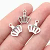 14X13Mm 0.55g Prata Antiga DIY Liga Acessórios Material Pingente de Coroa