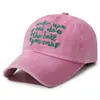 Boné de beisebol desbotado para comércio exterior estilo coreano bordado com letras aba curva chapéu de sol casual versátil para atividades ao ar livre chapéu feminino