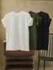 Verano Nuevo Estilo Coreano Simple y Moderno Camiseta Básica de Manga Corta Silueta Holgada Top Casual Ajustado para Mujer