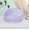 Gorro de Ducha Impermeable de Doble Capa para Adultos, Gorro de Protección para el Cabello Anti-Grasa de Cocina para Mujeres, Gorro de Ducha de Gasa Estampada en Oro Anti-Grasa