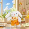 Lindo Llavero de Conejo de Orejas Largas con Vestido de Princesa de Peluche Figura de Muñeca de Dibujos Animados Cosplay Colgante para Bolso de Pareja Pequeño Regalo