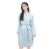 Novo Robe de Seda de Verão para Mulheres, 100% Seda de Amora, Alta Qualidade, Roupão Simples e Confortável, Roupa de Casa