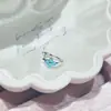 Orelha de cuff de agulha reta de trevo de quatro folhas fresco e simples, temperamento clássico, versátil, luxo leve, senso de design, brinco de tarraxa com fivela de borda, brincos, acessórios para orelha