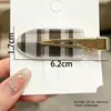 Grampo de cabelo acrílico sem costura estilo ins coreano, grampo bico de pato dopamina para franja e acessórios de cabelo laterais