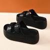 Pantuflas para Mujer Verano Ropa Exterior Hebilla Sandalias de Suela Gruesa con Elevación Eva Antideslizantes Resistentes al Desgaste Transpirables Desodorantes Sandalias Estilo Camping