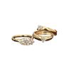 Anel Xiangxutai Dupla Usura Corte Largo Diamante Marquise, Fashionável e Único, Estilo Nicho de Luxo, Venda Direta do Fabricante
