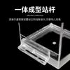 Bañera Transparente para Pájaros Loro Mascota Bago Hermano Myna Piel de Tigre Peonía Punto de Baño Suministros para Pájaros Caja Cuadrada Exterior