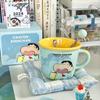 Regalo de Cumpleaños para Mejores Amigas Taza Pequeña de Cerámica Nueva Linda de Crayones para Niñas Regalo Práctico de Acompañamiento Caja de Regalo