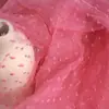 Tecido de Malha Bolha com Bolinhas Coloridas de Verão Roupas Saia Bufante Véu Tecido para Headwear Cortinas DIY Tecido