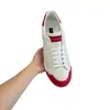 Sapatos de moda esportiva masculinos D Branco Vermelho sapatos casuais couro comércio exterior fábrica de suprimentos direto Joker moda
