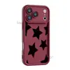 Venda Quente no Exterior Maçã Estrela Preta 18promax Capa de Celular Cobertura Total Capa Macia à Prova de Queda Case Protetor iPhone15