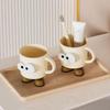 Taza Linda para Enjuague Bucal Taza para Cepillarse los Dientes de Dormitorio Estudiantil Carrito Dental de Pareja Taza para Cepillo de Dientes Infantil Traje de Artículos de Tocador para Niños