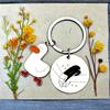 Llavero de acero inoxidable personalizado al por mayor transfronterizo marca divertido gracioso personalizado DIY letras marca redonda marca militar regalos