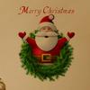 Pegatina de Pared con Cabeza Pequeña de Santa Claus Transfronteriza Mt1035, Pegatina de Santa Claus para Armario de Vidrio de Sala de Estar