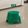 Banquinho Pequeno de Plástico Espessado para Uso Doméstico, Banquinho Pequeno para Sala de Estar, Banquinho Quadrado Empilhável, Banquinho para Mesa de Centro, Banquinho Infantil Baixo Antiderrapante para Banheiro