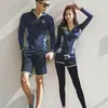 Novo traje de mergulho dividido maiô de snorkel feminino conservador modelador manga longa proteção solar secagem rápida traje de surf traje de água-viva natação