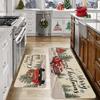 Decoración Navideña de Amazon Combinación de Felpudo para Cocina Festivo Árbol de Navidad Puerta de Entrada Felpudo Antideslizante Se Puede Etiquetar