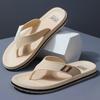 Chanclas Casuales para Hombre Moda Trendy Pantuflas para Hombre de Suela Gruesa Versión Coreana Versátiles de Suela Blanda Sandalias de Dedo Elegantes para Hombre