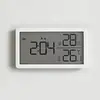 Medidor de Temperatura e Umidade para Uso Doméstico, Detector Digital Eletrônico de Temperatura e Umidade Cx0120, Display Eletrônico de Hora e Temperatura/Umidade