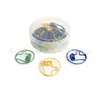 Venta caliente de fábrica clip para papel regalo papelería traje clip para papel color plástico estilo completo transfronterizo en stock