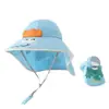 Gorra de sol para niños de una sola pieza, verano, nueva, para niños y niñas, protección UV, gorro para bebé, sombrero para el sol, sombrero de pescador