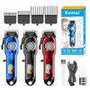 Cortador de Cabelo Masculino Kemei Km-234 Aparador de Pelos Elétrico Cortador de Cabelo Profissional de Salão com Display Digital