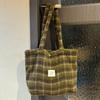 518690 Novedad Otoño e Invierno Bolso de Hombro Arcoíris para Mujer Bolso Tote Cuadrado de Gran Capacidad Bolso de Mano de Combinación de Colores Perezosa