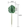 Decoração Criativa de Arranjo de Flores DIY para Sala de Estar com Folha de Tartaruga, Folhas Artificiais de Tartaruga Estilo Ins Nórdico, Folhas de Plantas Verdes para Interiores para Cafés