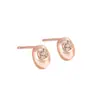 Pendientes Brillantes de Diamante Pequeños en Forma de Frijol para Mujer, Delicados y Exquisitos, Adecuados para el Uso Diario, Nuevo Estilo Popular 2025, Pendientes de Alta Gama
