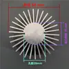 Perlas de Lámpara LED Cob, Luminarias LED, Disipadores de Calor Sólidos Redondos con Forma de Girasol, Placas Conductoras de Calor de Aleación de Aluminio Extruido