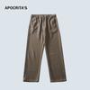 Pantalones de lana nuevos para hombre APO 2024 pantalones de otoño e invierno versión coreana de pantalones casuales de negocios rectos holgados pantalones