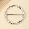 Shawl Clip European and American Retro Sweater Clip Women's Diamond-Encrusted Silk Scarf Buckle Anti-Exposure Brooch Collar Scarf Clip Alloy Accessories