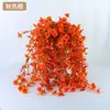 Malla 45 Colgante de Pared de Eucalipto Artificial Violeta Flor de Eucalipto Flor Artificial Escena Decoración de Pared de Boda Decoración de Ratán