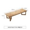 Mesa de conferencias de madera maciza, mesa larga, mesa de negociación de oficina y silla combinadas, mesa de tablero grande, escritorio de estudio de biblioteca moderno y sencillo