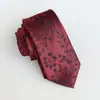 8CM Gravata Floral Amarrada à Mão Padrão Estilo Hong Kong Retrô Nicho Acessórios de Terno e Camisa de Alta Qualidade Poliéster Cinto Longo Masculino