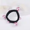 Anillo para el Cabello de Perlas Redondo de Celebridad de Internet, Anillo para Toalla, Cuerda para el Cabello con Perlas sin Costuras, Banda Elástica de Goma de Alta Elasticidad No Deformable