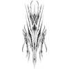 Adesivos de Tatuagem Full-Cover Estilo Mecânico Futurista Transfronteiriços para Mãos, Super Chamativos, à Prova d'Água, Duradouros, Tatuagens Explosivas e Personalizadas da Moda para Mãos