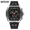 Transmisión en Vivo de Comercio Electrónico Reloj Electrónico de Gran Venta Reloj Digital Multifuncional Moderno Reloj Deportivo de Silicona Impermeable Despertador Reloj para Hombre