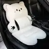 Cojín de Asiento de Coche de Invierno, Cojín de Asiento Trasero, Cojín de Soporte Lumbar, Almohadilla de Asiento de Felpa, Cojín Engrosado para Asiento Delantero