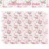 Wx364 Papel Copiador Flamingo 17g Doce de Presente Papel de Embrulho à Prova de Umidade Rosa Havaiano Decorativo Papel Pérola