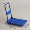 Mini Congelador de Doble Puerta Refrigerador Artificial Casa de Muñecas Cocina Miniatura Pequeños Electrodomésticos Casa de Juegos Juguete para Niños Modelo