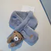 Cachecol infantil estilo coreano pai-filho de pelúcia imitação de pele de coelho imitação de pele de coelho meninos e meninas cachecol outono e inverno cachecol quente