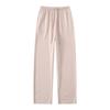 Estilo Sem Estampa Flanela de Algodão de Fio Duplo Algodão Puro Pijama para Casa Feminino Algodão Escovado Xadrez Cor Sólida Calça para Casa Versátil