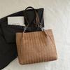 2025 Nova Bolsa Grande Tecida Estilo Coreano Moda Feminina Bolsa de Ombro Feminina de Grande Capacidade Bolsa Transversal com Letras Estilo Ocidental