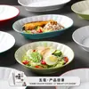 Louças de melamina, pratos de imitação de porcelana, pratos de jantar de plástico, pratos comerciais, tigelas de salada, tigelas de arroz, pratos para fast food com pesagem para autoatendimento em buffet