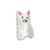 Nuevo Clip de Acetato Blanco Cachorro West Highland Clip Rosa para Pelo de Oreja Clip de Pelo de Animal de Dibujos Animados para Mujeres en la Parte Posterior de la Cabeza