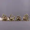 Adornos de Cobre Puro de Cuatro Bestias Míticas: Dragón Verde, Tigre Blanco, Pájaro Bermellón, Tortuga Negra Decoraciones de Escritorio para el Hogar Mascotas de Té para Sala de Estar Oficina
